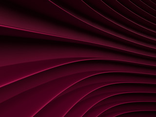background of wine-colored abstract waves. render