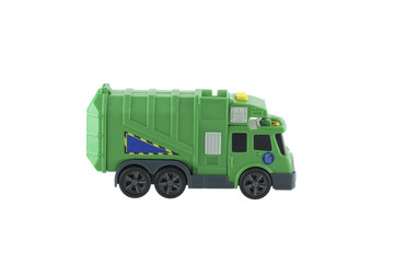 Toy car garbage truck.