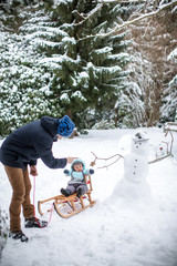 Spaß in der Winterlandschaft