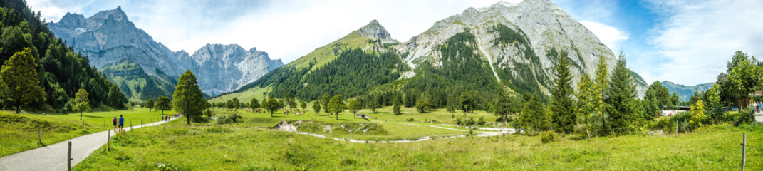 Panorama of Alpenpark Karwendel