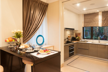 modern dining room interior