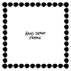 Black and white abstract frame