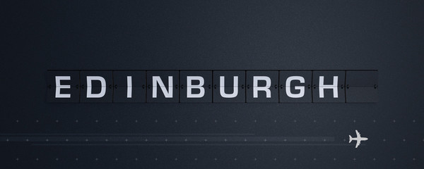 3D Rendering Flip Board Capital edinburgh