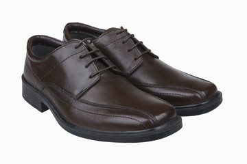 Brown man's shoes