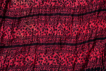 floral print fabric detail