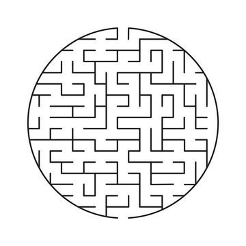 Vector labyrinth 59. Maze / Labyrinth with entry and exit.