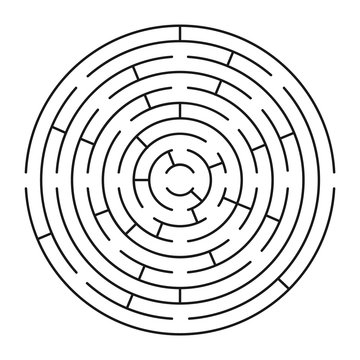 Vector labyrinth 63. Maze / Labyrinth with entry and exit.