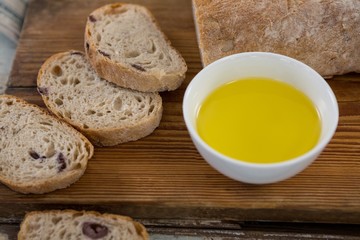 Slices of bread with butter