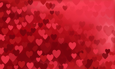 St. Valentine's Day,
vector with a red hearts