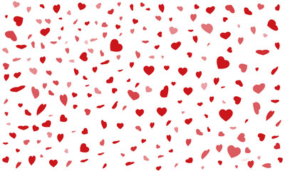 St. Valentine's Day,
vector with a red hearts