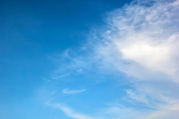 Blue sky background