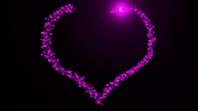 Valentinstag Hintergrund, fliegende Herzen
