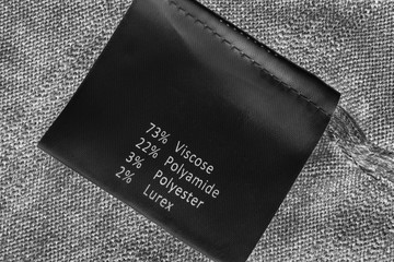 Fabric composition label