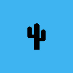 Cactus Icon. flat design