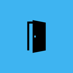 Door Icon. flat design
