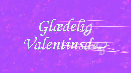 Naklejka na ściany i meble Happy Valentine's Day text in Norwegian 