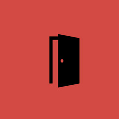 Door Icon. flat design