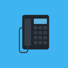 office phone icon. flat design