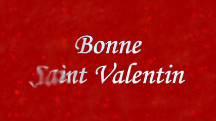 Fototapeta na wymiar Happy Valentine's Day text in French 