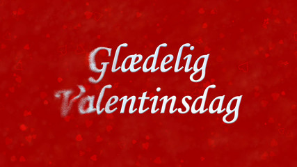 Fototapeta na wymiar Happy Valentine's Day text in Norwegian 