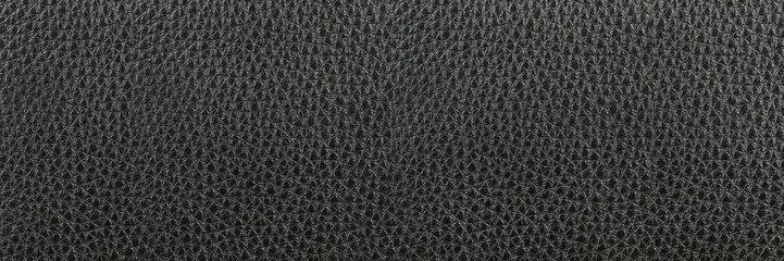 empty black leather texture for pattern and background