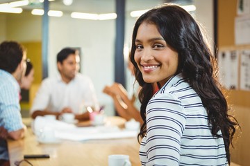 Fototapeta premium Portrait of smiling woman