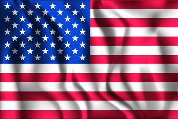 Fototapeta premium Flag of United States of America. American Flag. Aspect Ratio 2