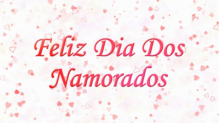 Happy Valentine's Day text in Portuguese 