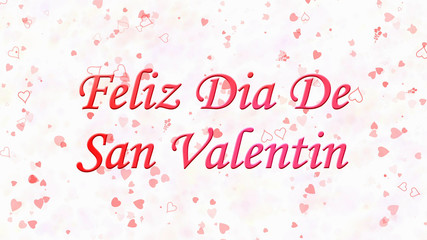 Happy Valentine's Day text in Spanish 