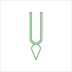 Tilak symbol flat icon on background