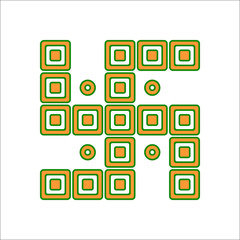 Indan swastika simple flat icon on background