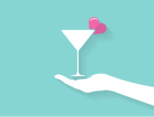  Valentine's day design. Minimal Vector Background,