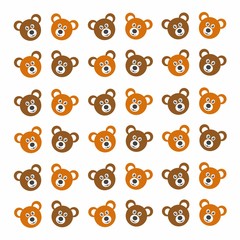 pattern for baby, toy bear