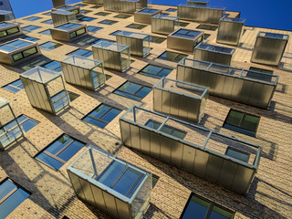 new modern achitecture on Aarhus Ø, also known as Aarhus Island