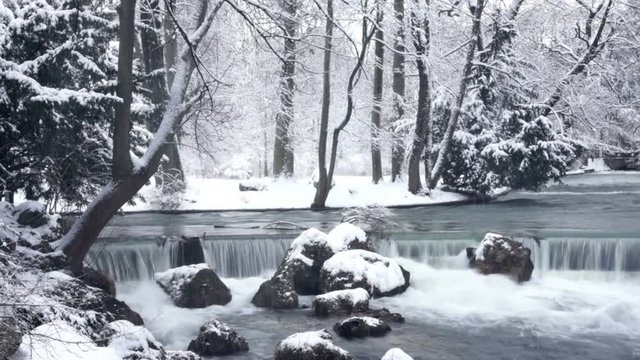 River in winter
