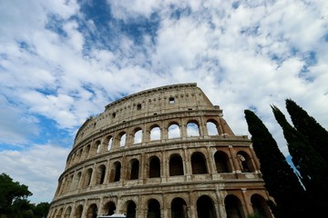 THE COLISEUM OF ROME , ITALY