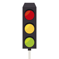 traffic light signal icon vector illustration design
