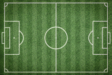top view of soccer field