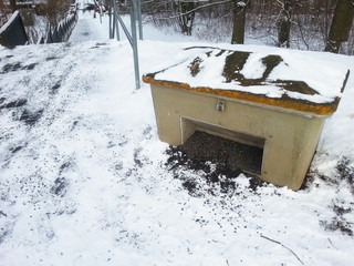 Wintereinbruch, Schnee auf den Gehwegen räumen und streuen, Winterdienst sorgt für freie und...