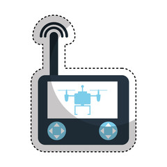 drone remote control isolated icon vector illustration design
