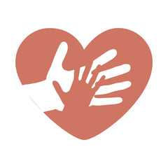 heart love card decoration vector illustration design