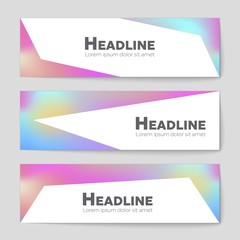Fototapeta premium Abstract vector layout background set. For art template design, list, page, mockup brochure theme style, banner, idea, cover, booklet, print, flyer, book, blank, card, ad, sign, sheet,, a4.