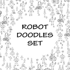 Robot doodle frame.