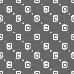 Geometric monochrome seamless pattern