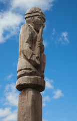 Fototapeta na wymiar Traditional wooden sculpture