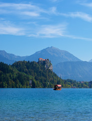 Bled lake landscape,Slovenia