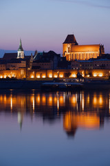 Old Town of Torun at Dusk in Poland