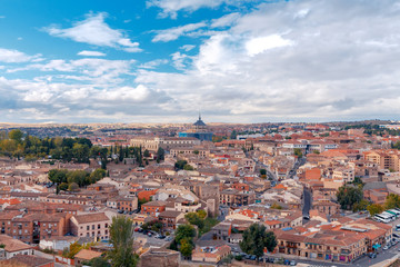 Naklejka premium Toledo. Aerial view of the city.