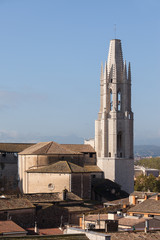 Basilica of Sant Feliu in Girona, Catalonia, Spain