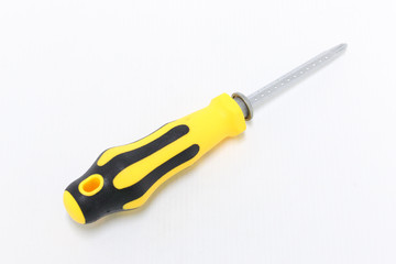 Screwdriver on white background
